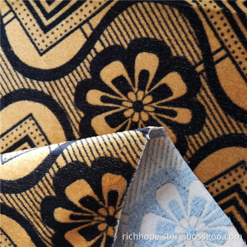 100% Polyester Schuss gestrickt afrikanisches Druckgewebe